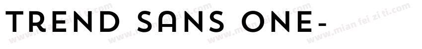 Trend Sans One字体转换